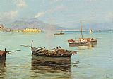 Attilio Pratella Canvas Paintings - Porto Di Napoli (pic 1)